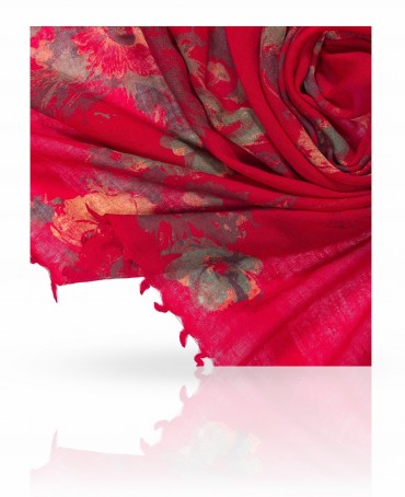 Палантин Женский ZW-BRUSH/RED